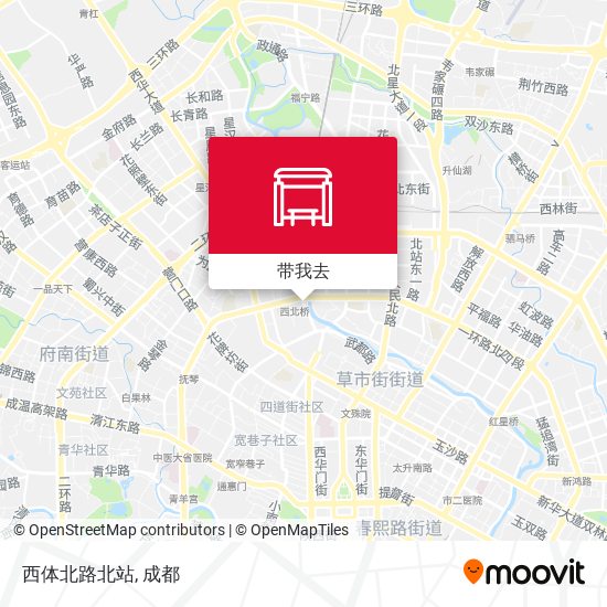 西体北路北站地图