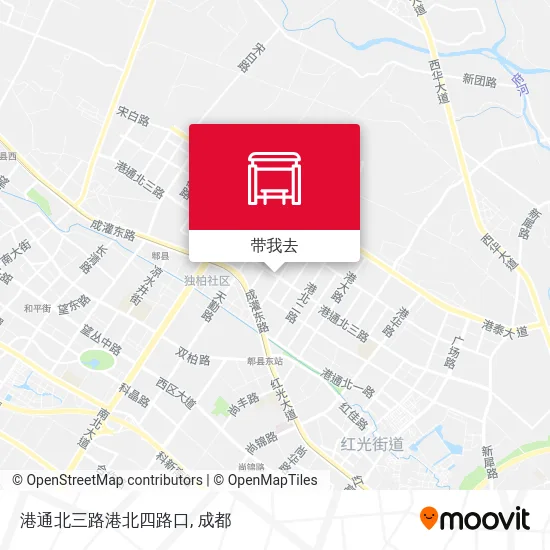港通北三路港北四路口地图