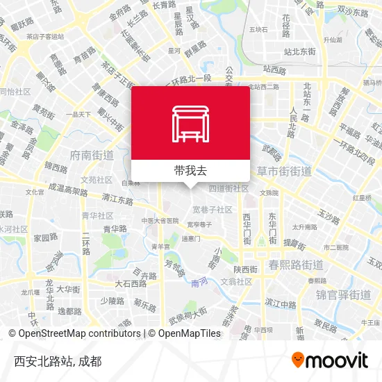 西安北路站地图