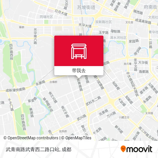 武青南路武青西二路口站地图