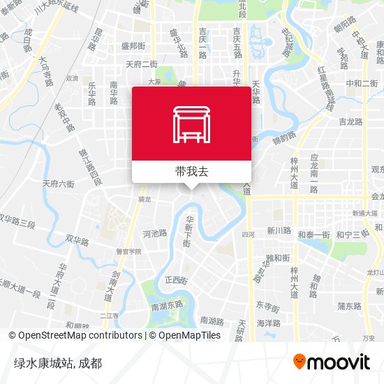 绿水康城站地图