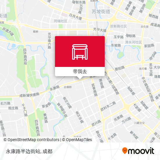永康路半边街站地图