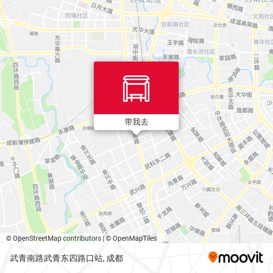 武青南路武青东四路口站地图