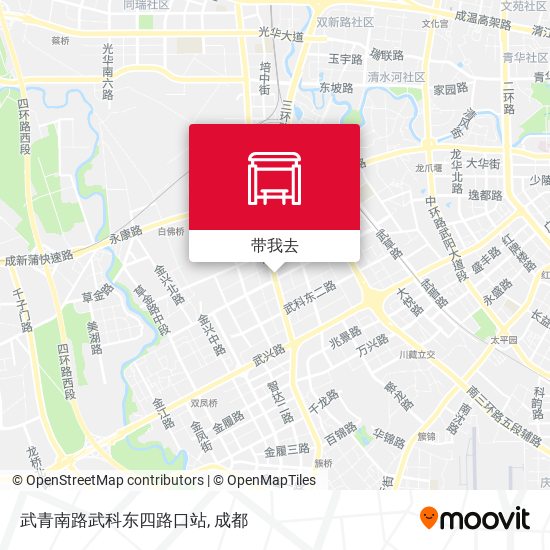 武青南路武科东四路口站地图