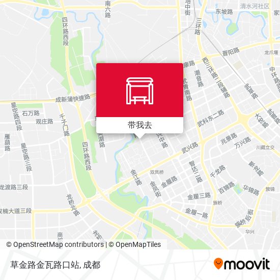 草金路金瓦路口站地图