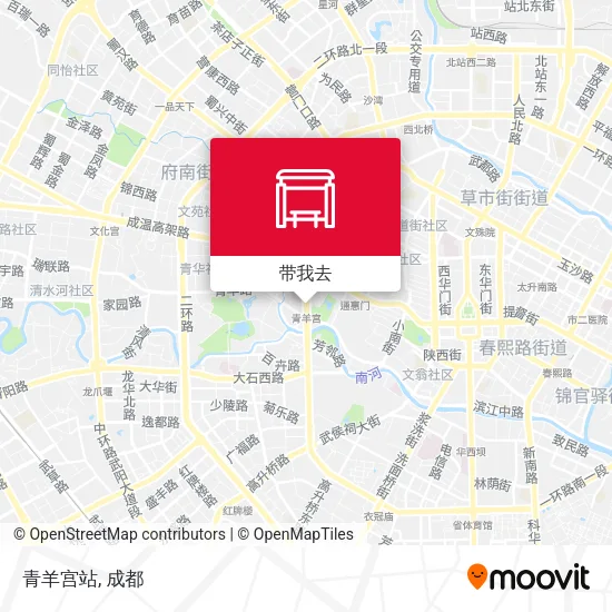 青羊宫站地图