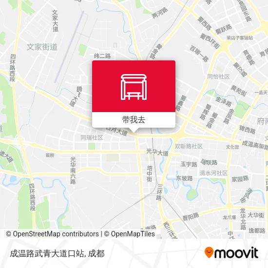 成温路武青大道口站地图