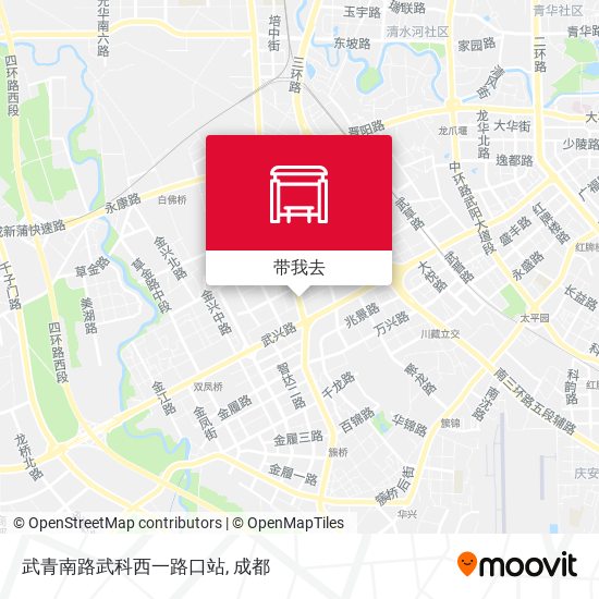 武青南路武科西一路口站地图