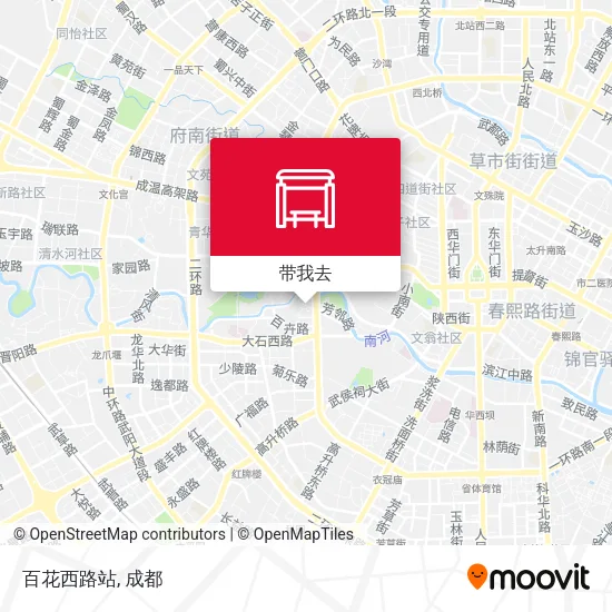 百花西路站地图