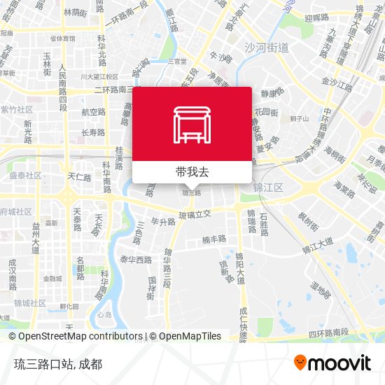 琉三路口站地图
