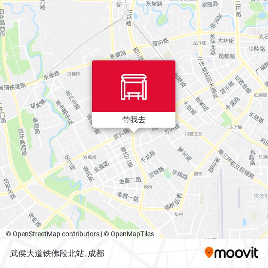 武侯大道铁佛段北站地图