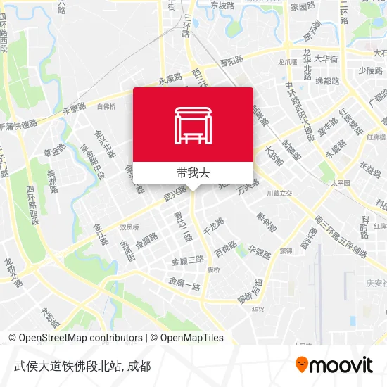 武侯大道铁佛段北站地图