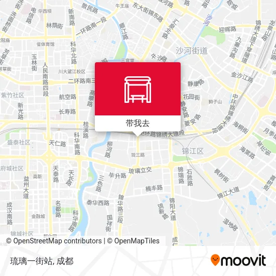 琉璃一街站地图