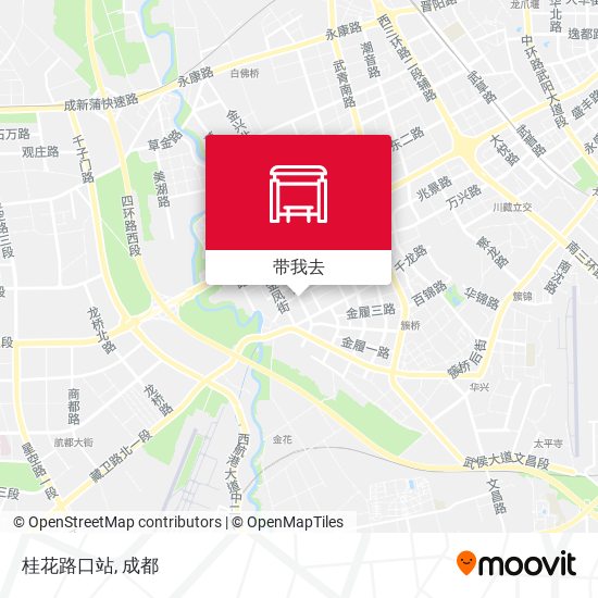 桂花路口站地图