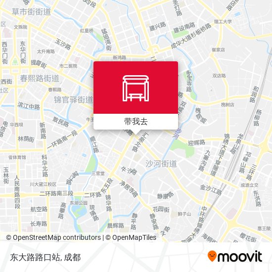 东大路路口站地图