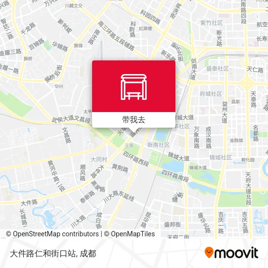 大件路仁和街口站地图