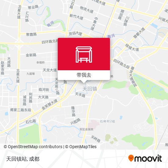 天回镇站地图