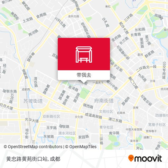 黄忠路黄苑街口站地图