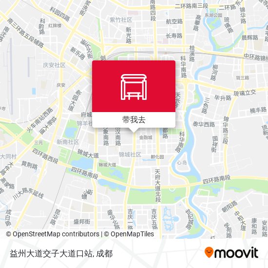 益州大道交子大道口站地图