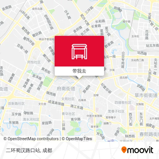 二环蜀汉路口站地图