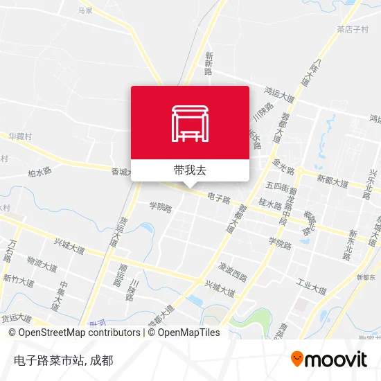 电子路菜市站地图
