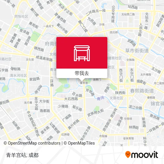 青羊宫站地图
