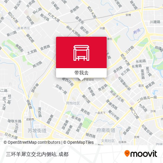 三环羊犀立交北内侧站地图