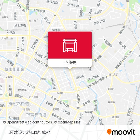 二环建设北路口站地图