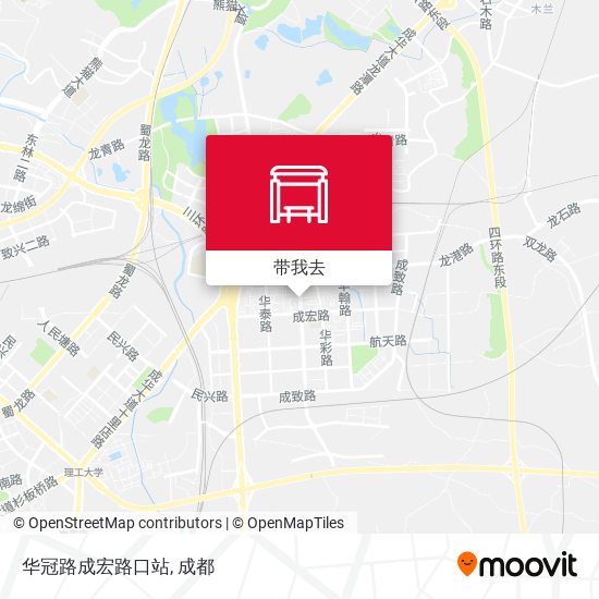 华冠路成宏路口站地图
