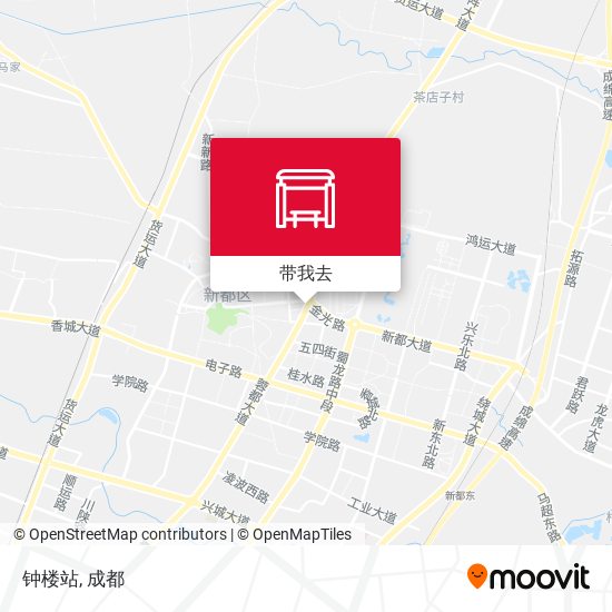 钟楼站地图