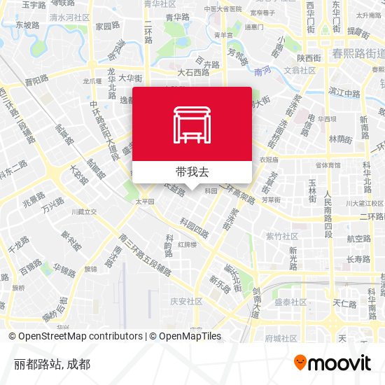 丽都路站地图