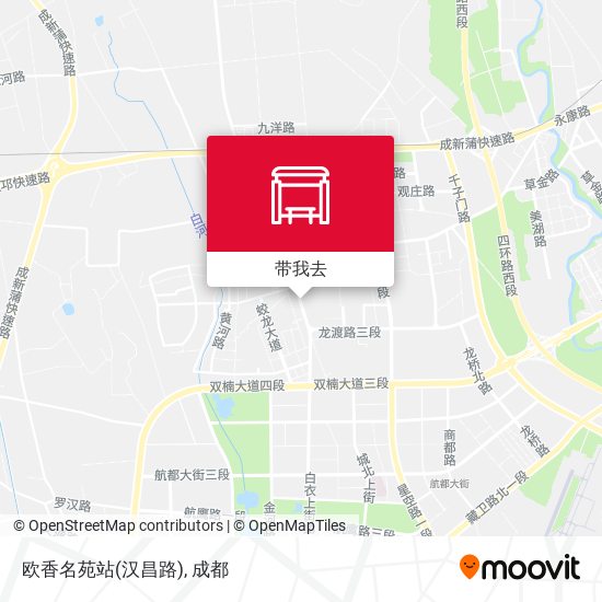 欧香名苑站(汉昌路)地图