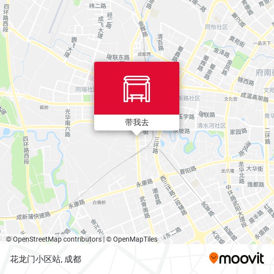 花龙门小区站地图