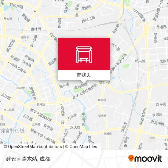 建设南路东站地图