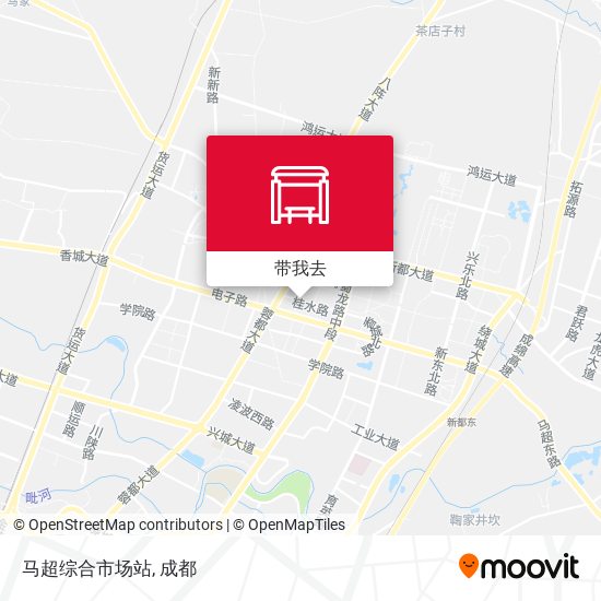 马超综合市场站地图