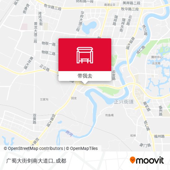 广蜀大街剑南大道口地图