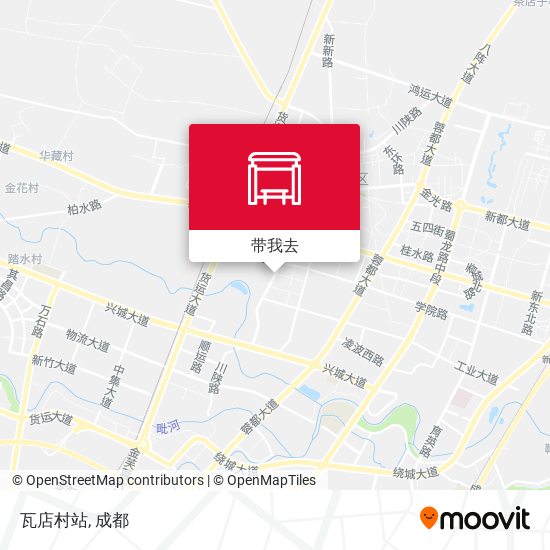 瓦店村站地图
