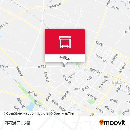 郫花路口地图