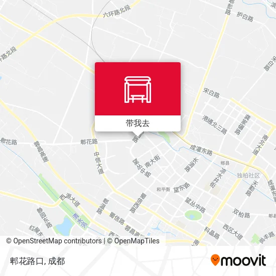 郫花路口地图