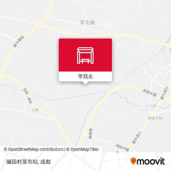 骊园村菜市站地图