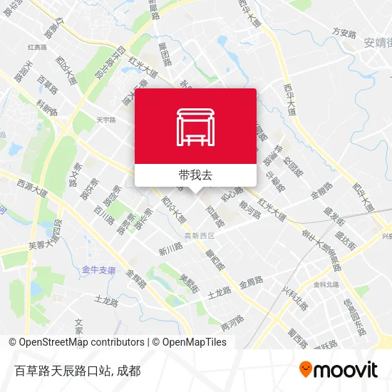 百草路天辰路口站地图