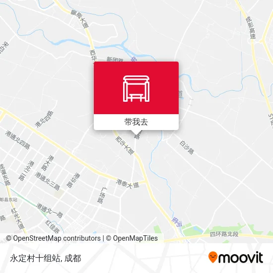 永定村十组站地图