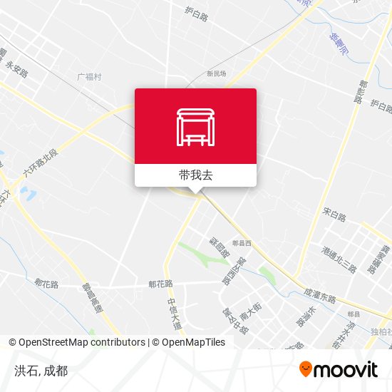 洪石地图