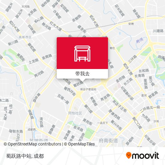 蜀跃路中站地图