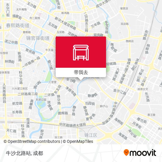 牛沙北路站地图