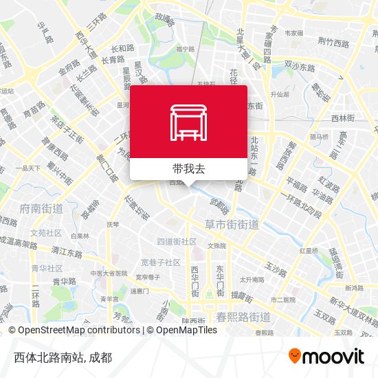 西体北路南站地图