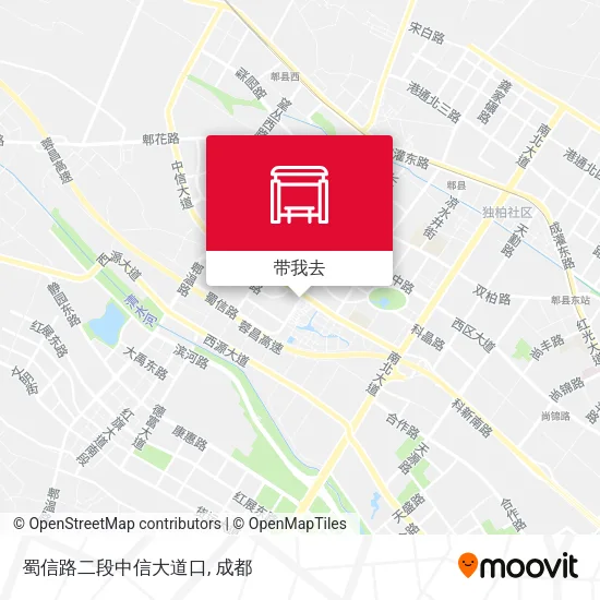 蜀信路二段中信大道口地图