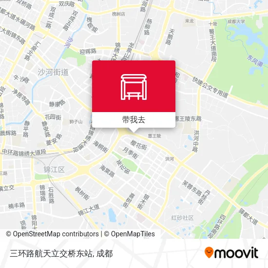 三环路航天立交桥东站地图