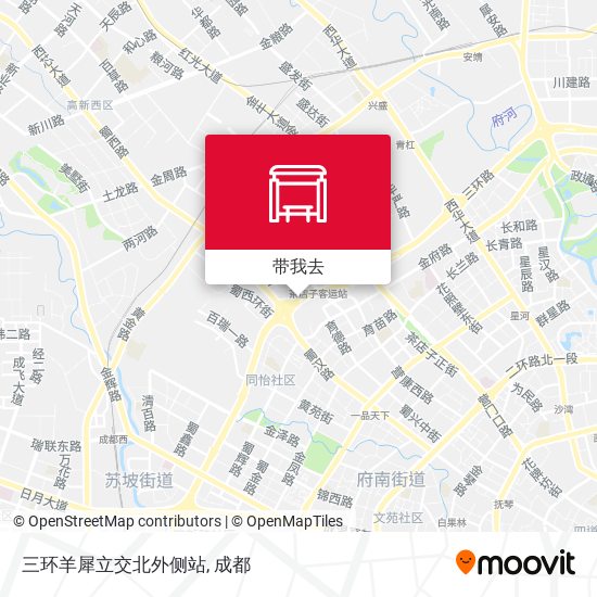 三环羊犀立交北外侧站地图