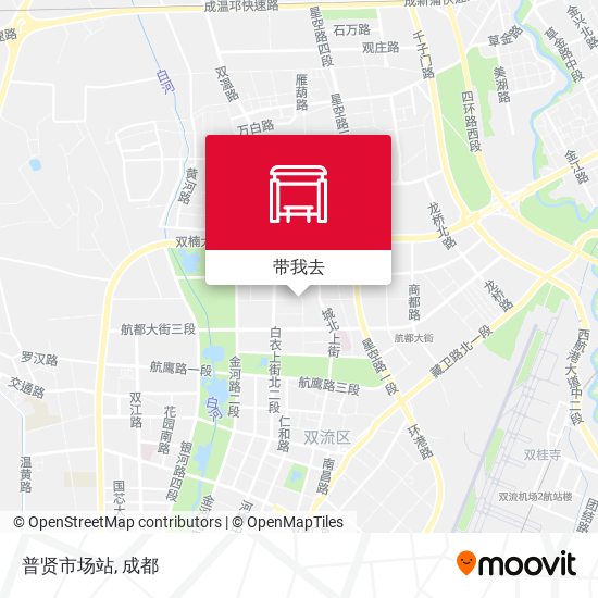 普贤市场站地图